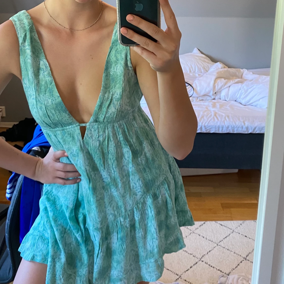 Turkos klänning - 90