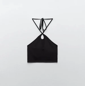 svart knytlinne  - Topp från zara med knytband 💓💓