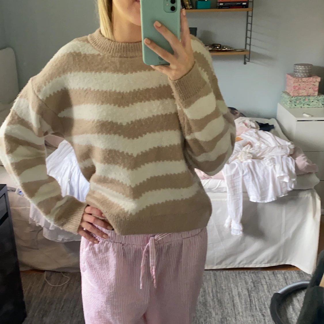 Så fin randig mango tröja