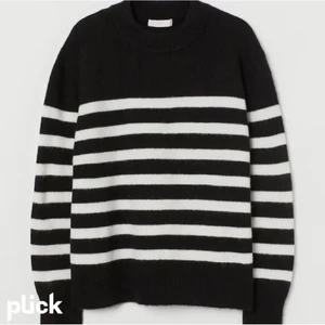 Randig stickad tröja  - säljer den populära randiga tröja från hm. endast använd nån gång. ❤️‍🔥❤️‍🔥