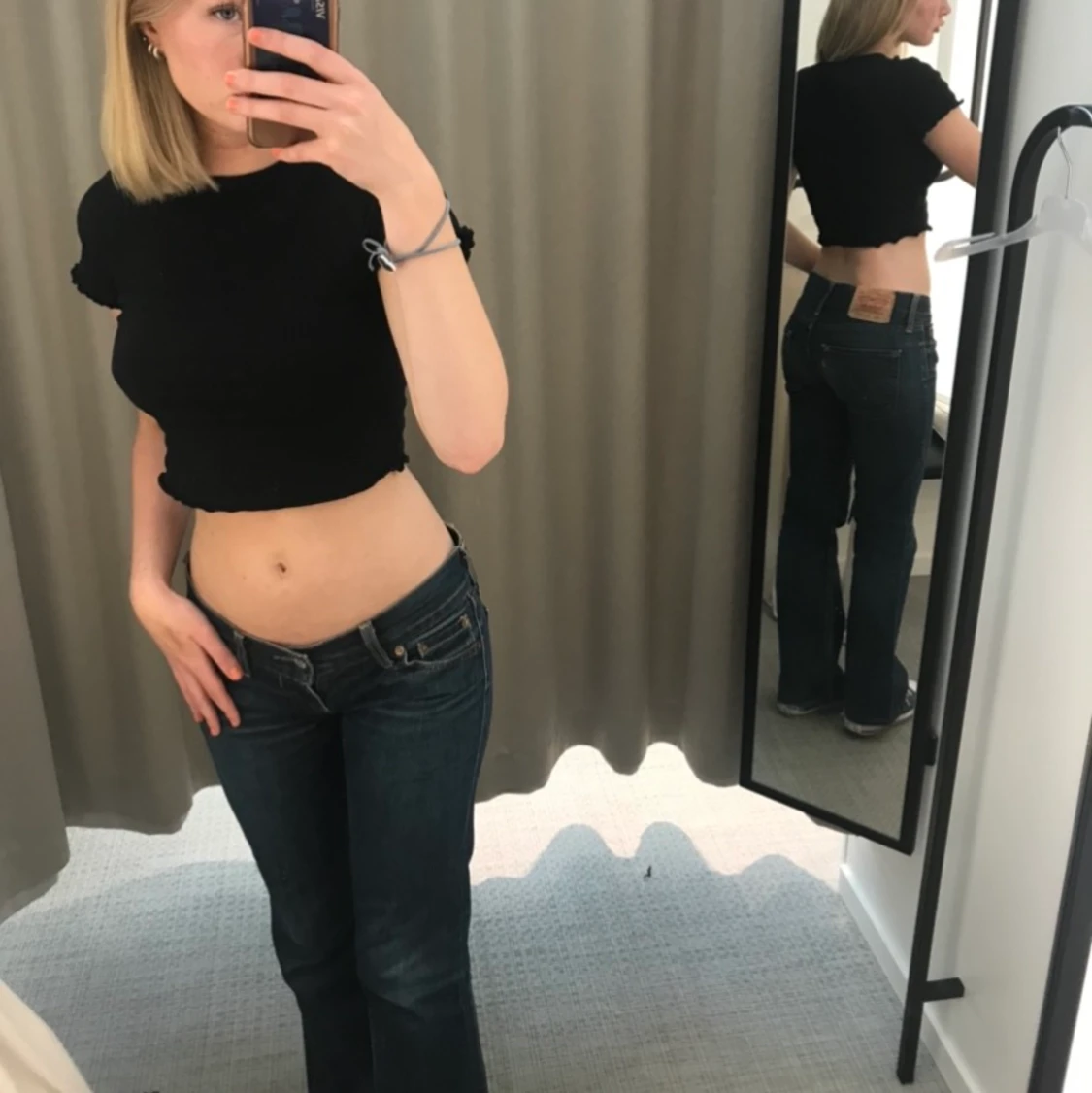 Lågmidjade Levis jeans 