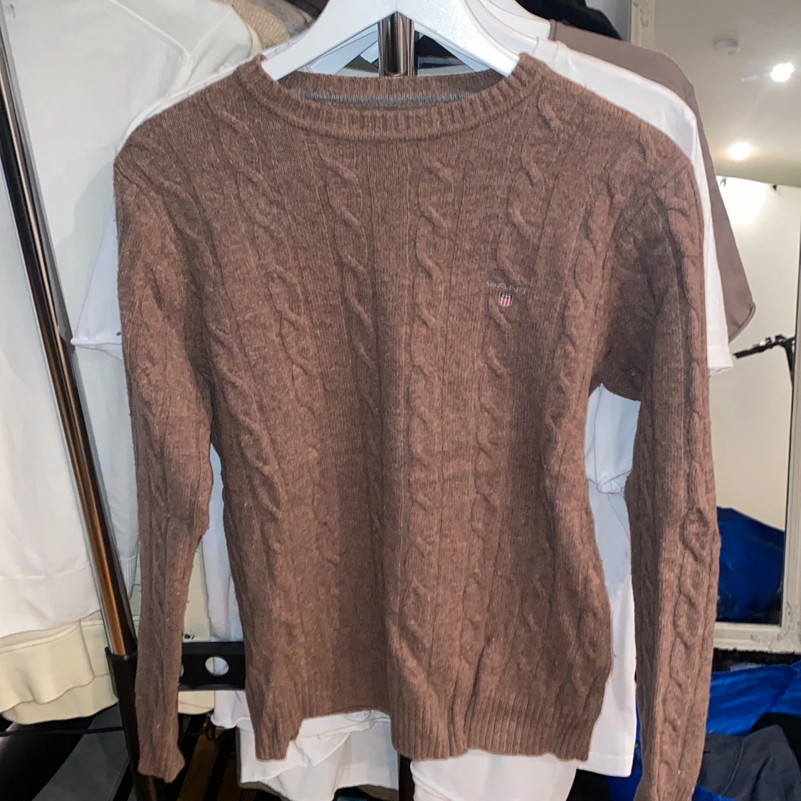 Kabelstickad tröja Gant