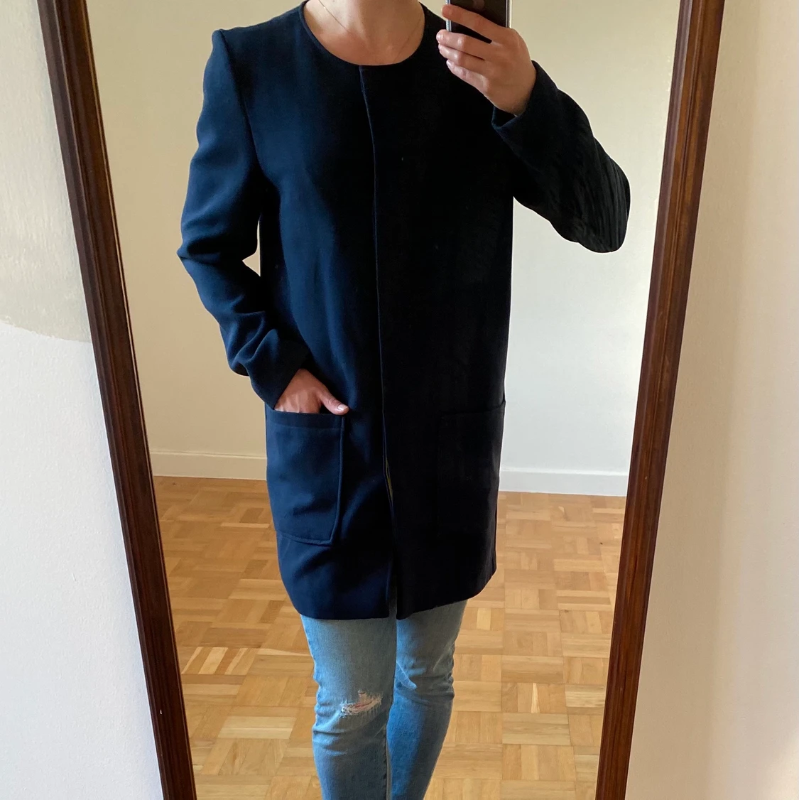 Kappa, marinblå, från Vila stlk S - 90