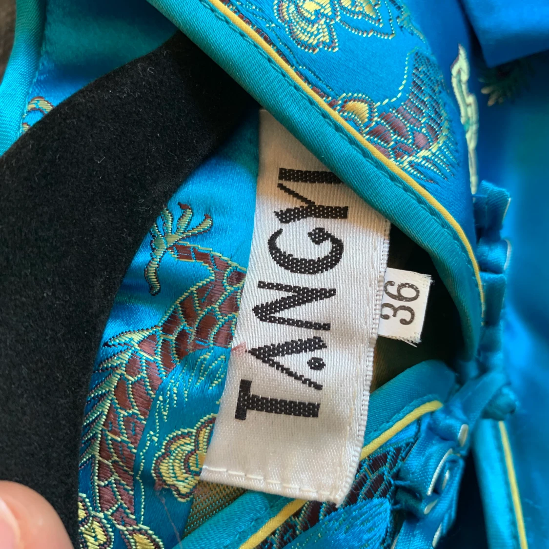 Asisatisk klänning i blå - 90