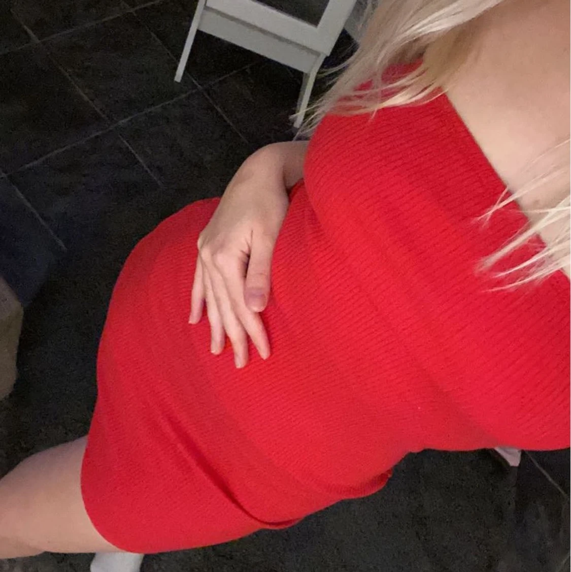 Röd sommar klänning