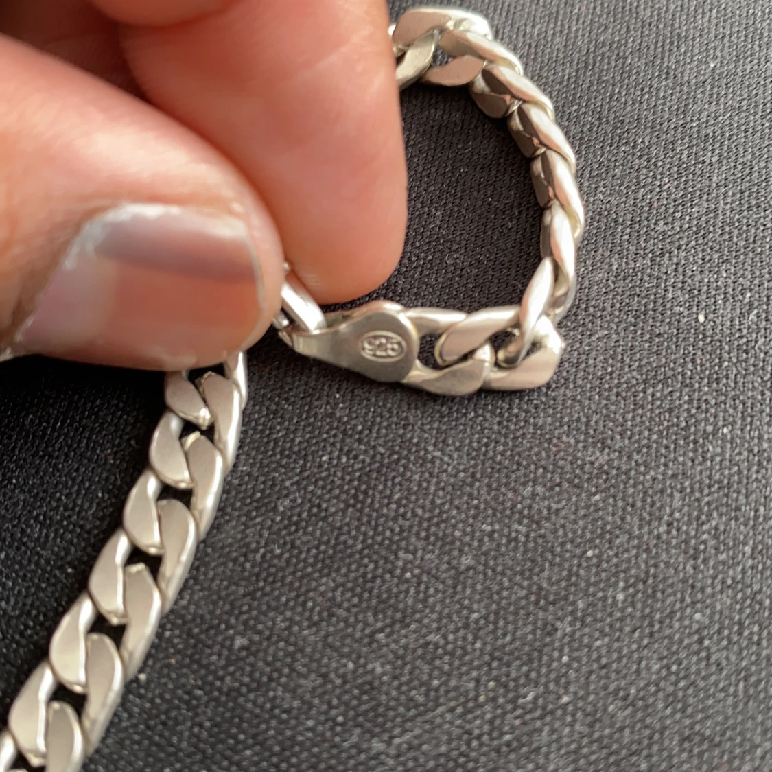 Äkta Silver kedja  - 90