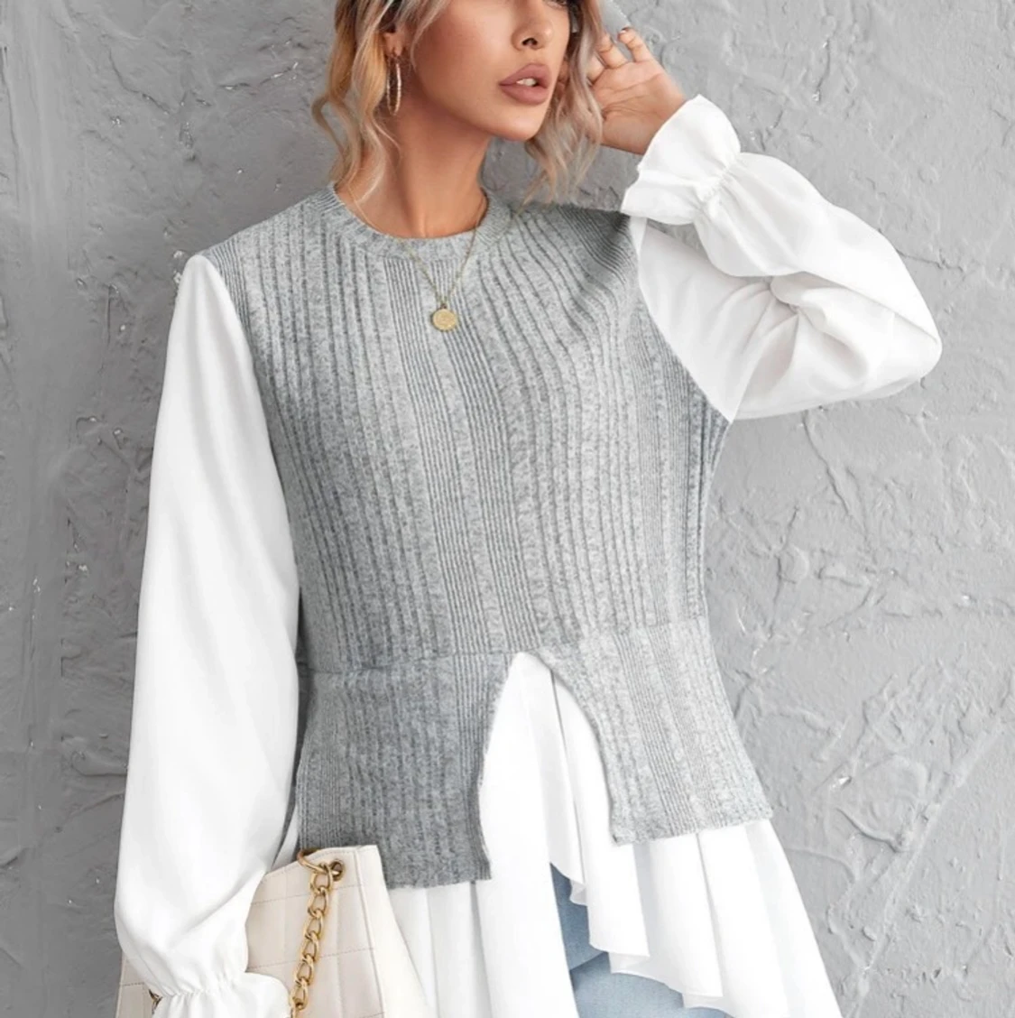 Ny topp skjorta väst tröja - 90