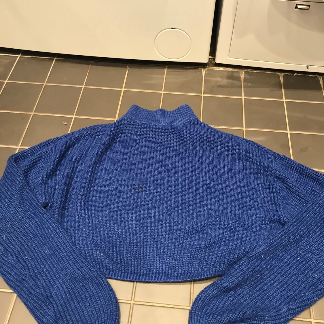 Blå stickad tröja från divaded  - 90