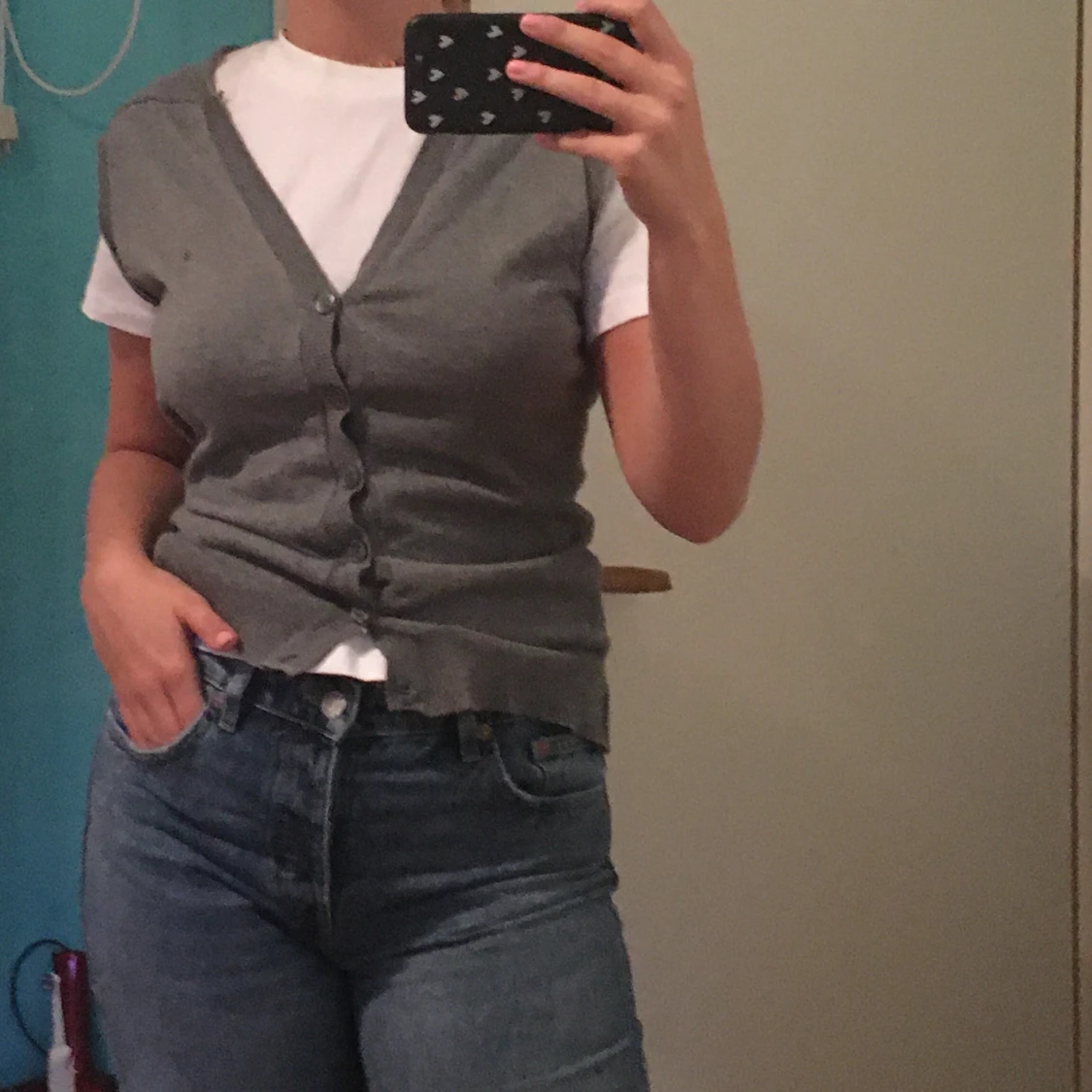 Väst med knappar - 90