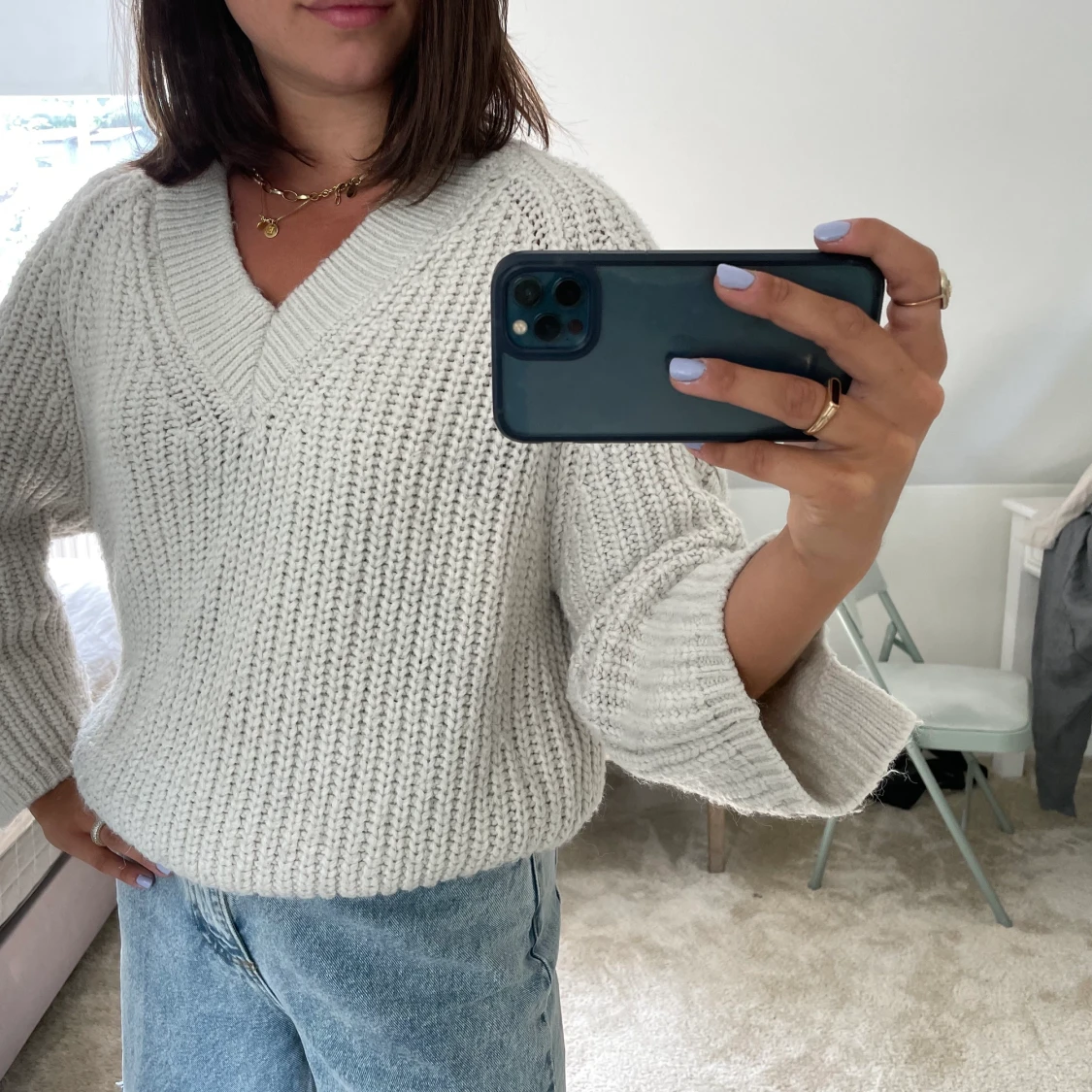 MANGO stickad tröja