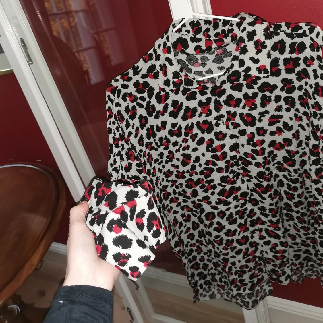 leopard skjorta size m / oversize  - 90