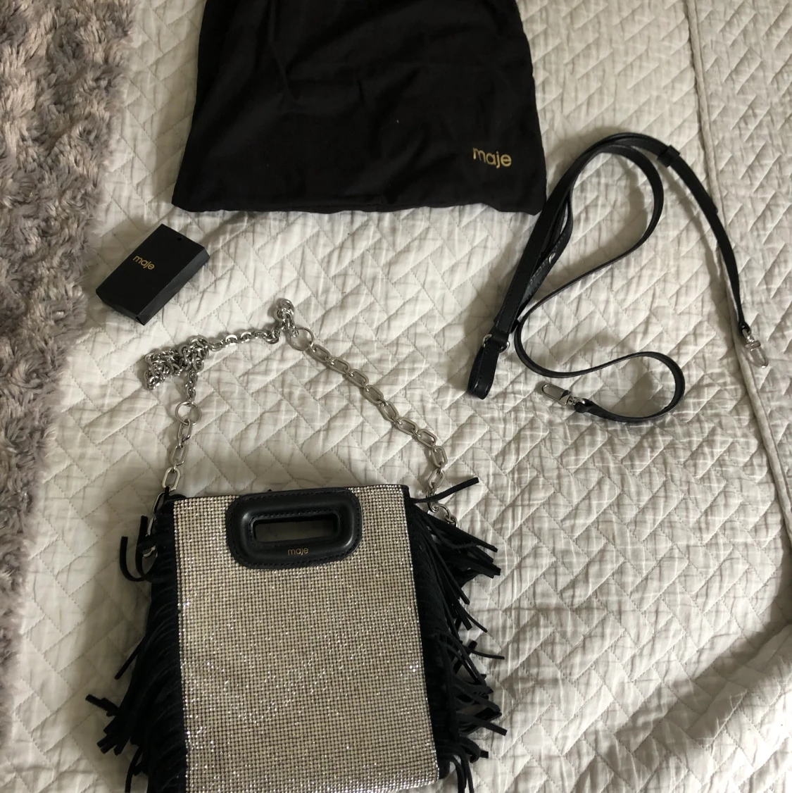 Maje mini axelremväska noir - 91