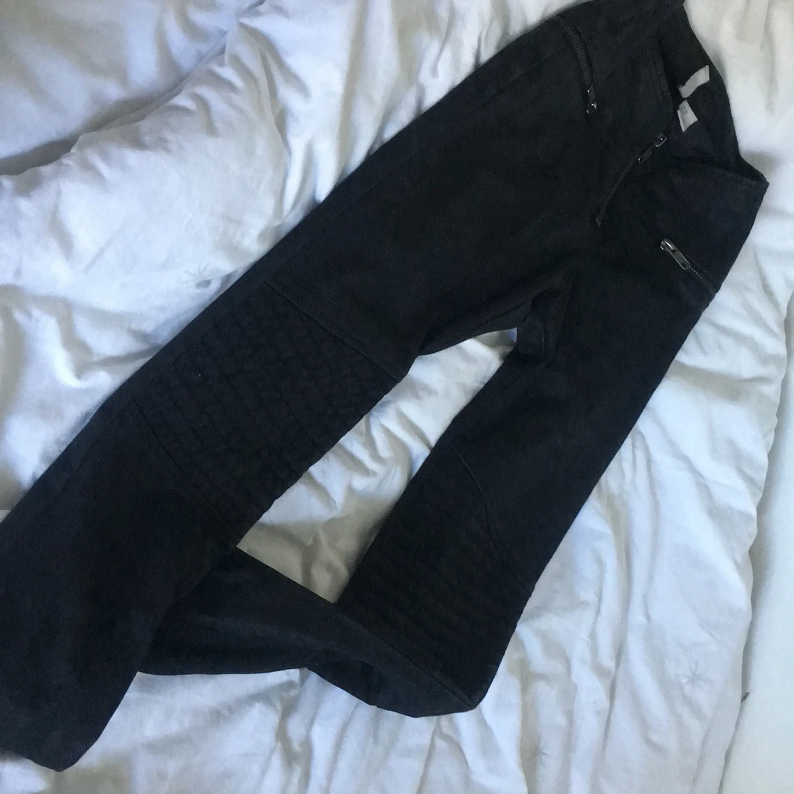 Hm fusk läder byxor stl 34.stl XS - 90