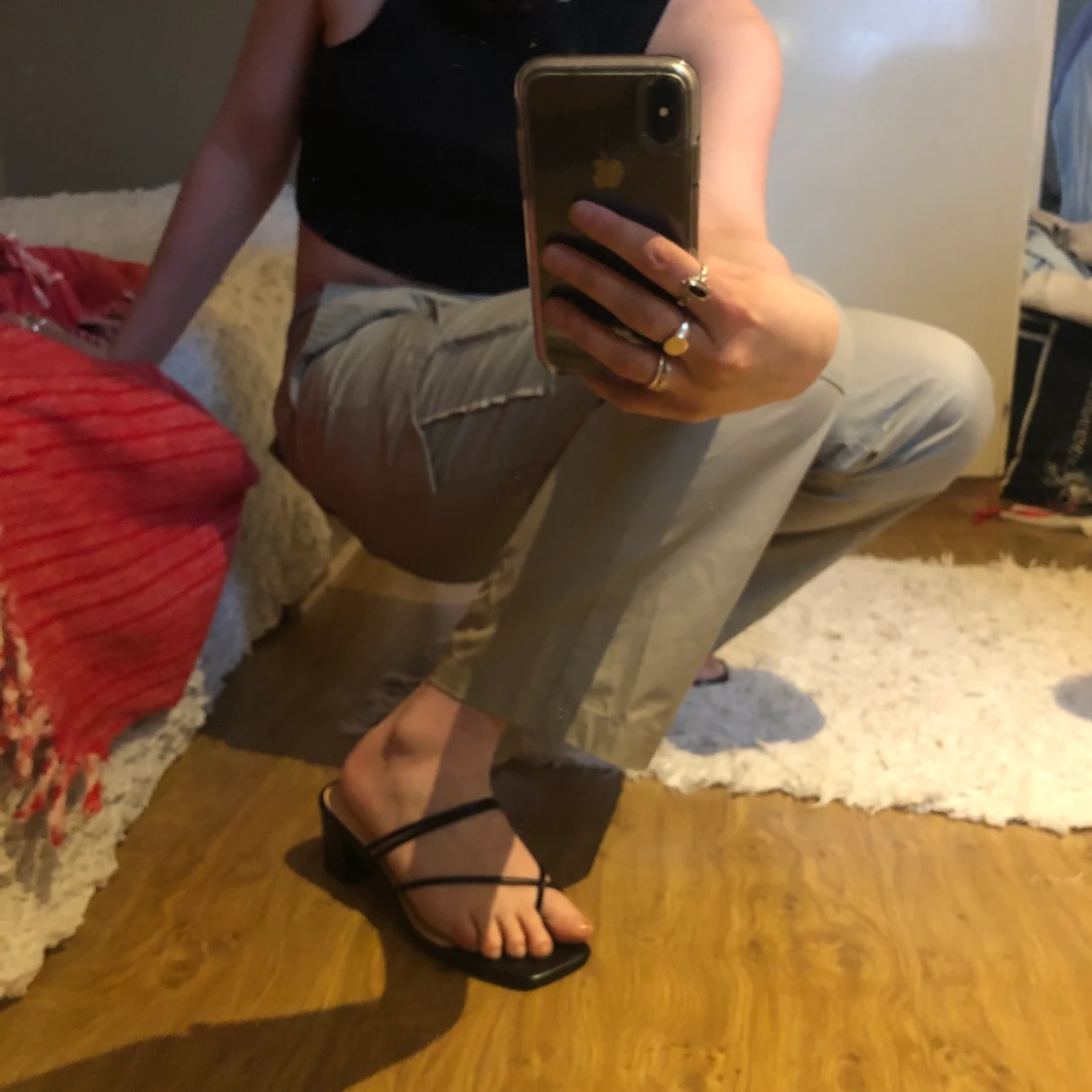 Lågmidjade cargo pants  - 90