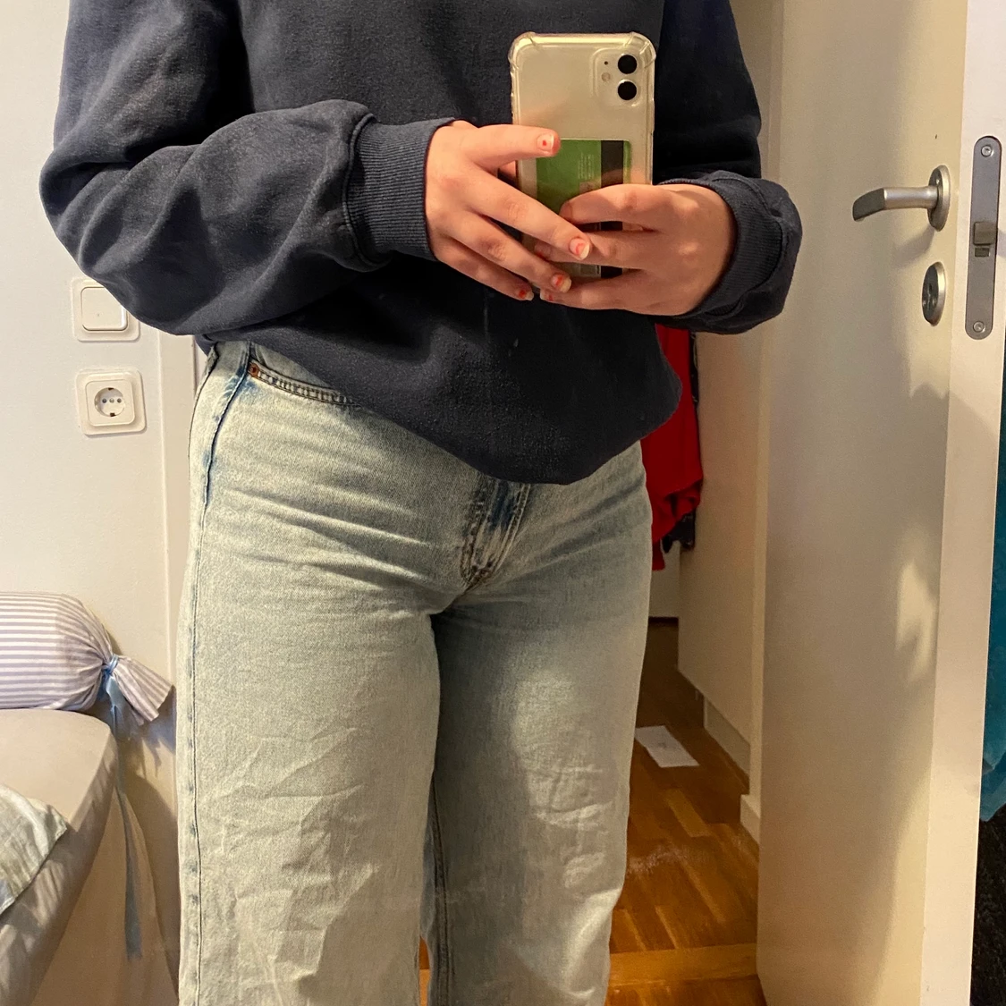 blå sweatshirt från H&M - 90