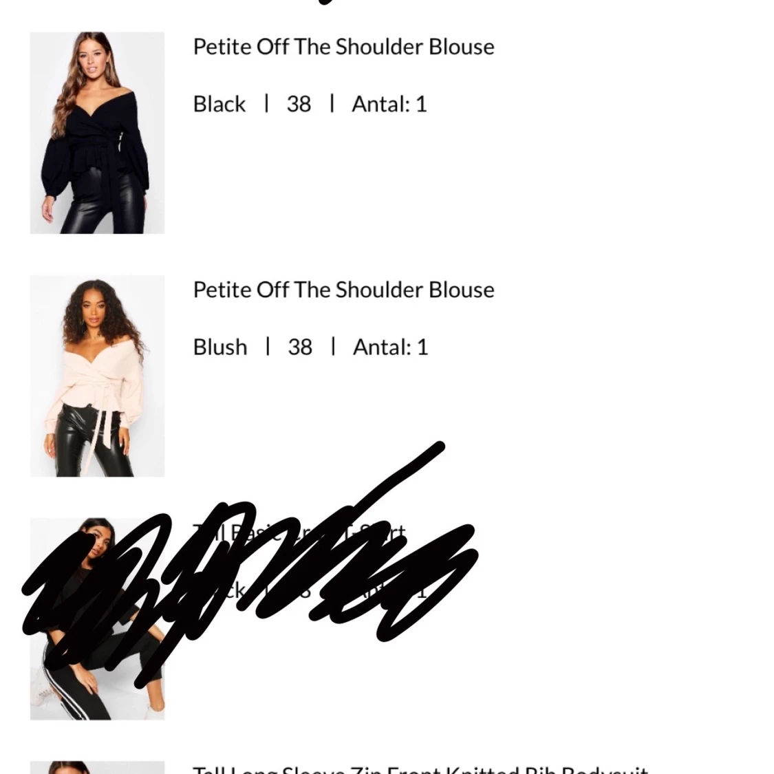 fina toppar från boohoo