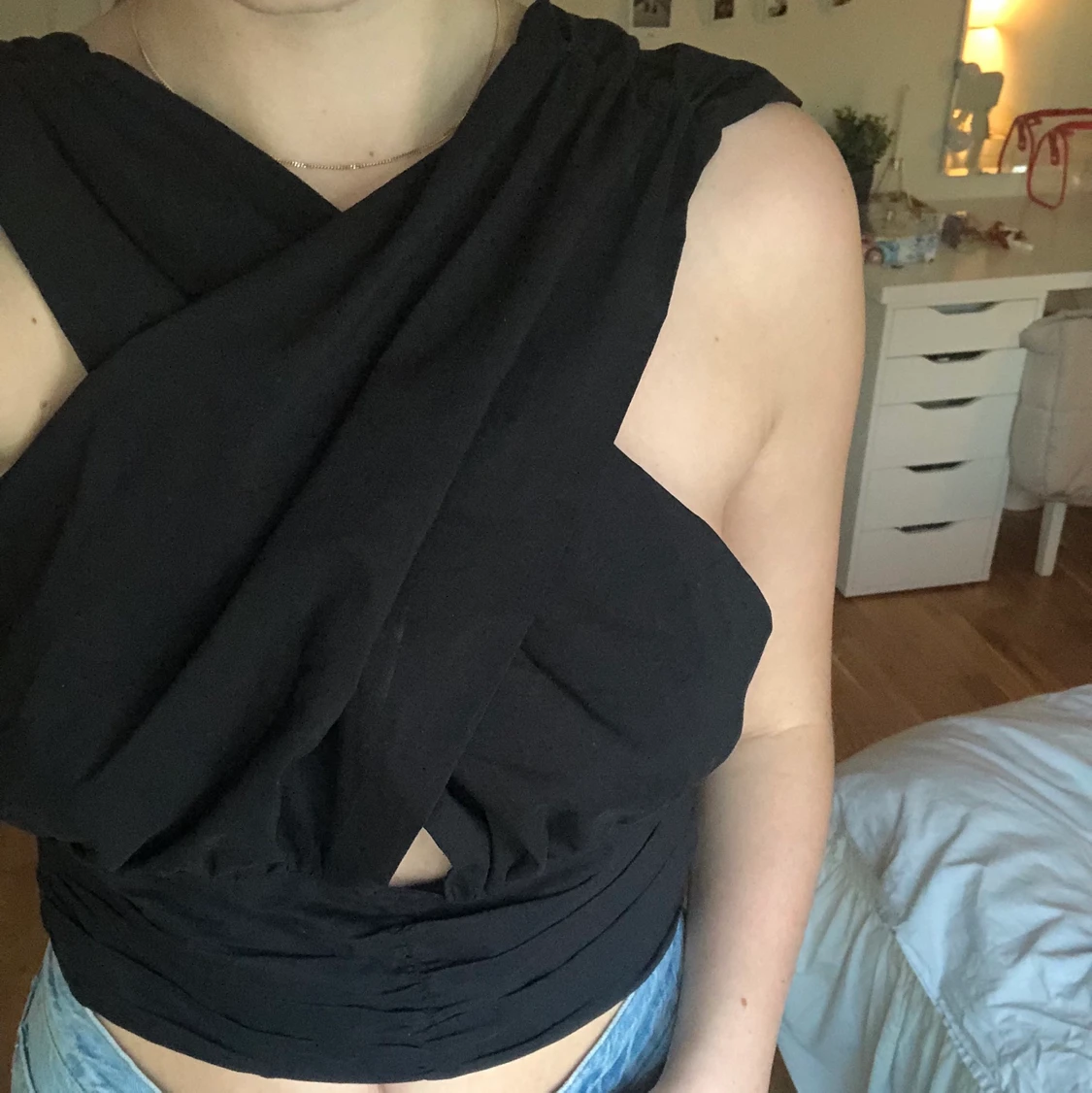 Svart Knyttopp gina tricot  - 90