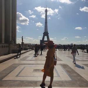 Fancy yellow dress - I had this dress on me once I traveled to France/Paris and it made me look gorgeous. Perfect dress for traveling. 