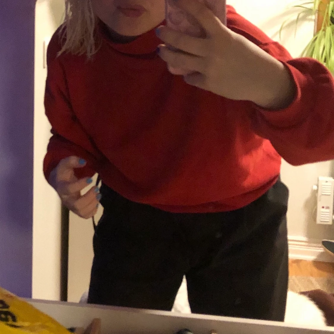 Vintage röd polotröja - 91