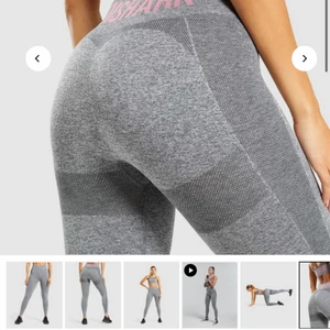 Gymshark thights  - Säljer dessa då dem är försmå för mig och därmed aldrig har använts. Originalpris 600kr. Skicka meddelande så kan jag skicka egen bild på dem.