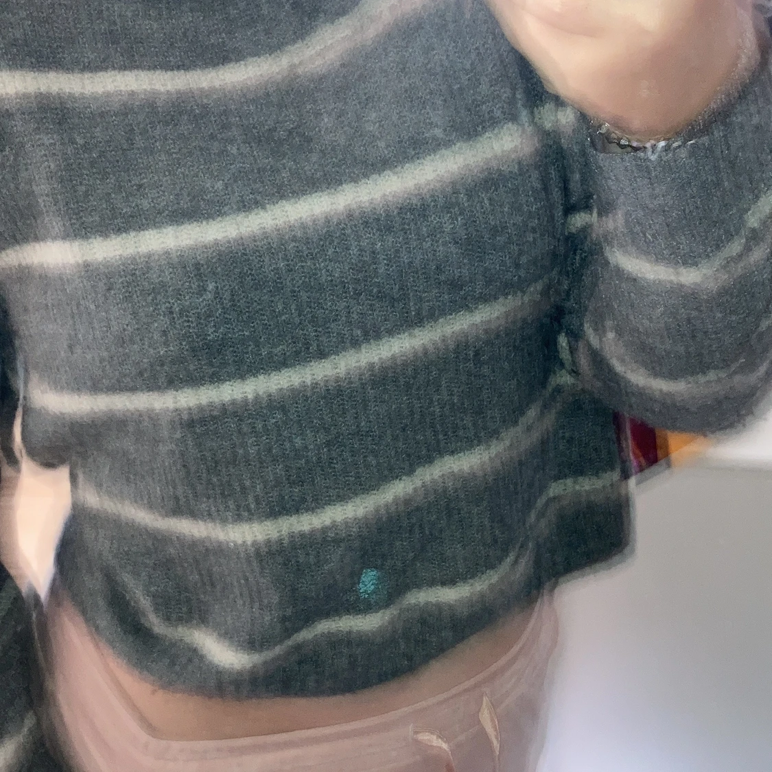 Super mysig stickad tröja strl m - 91