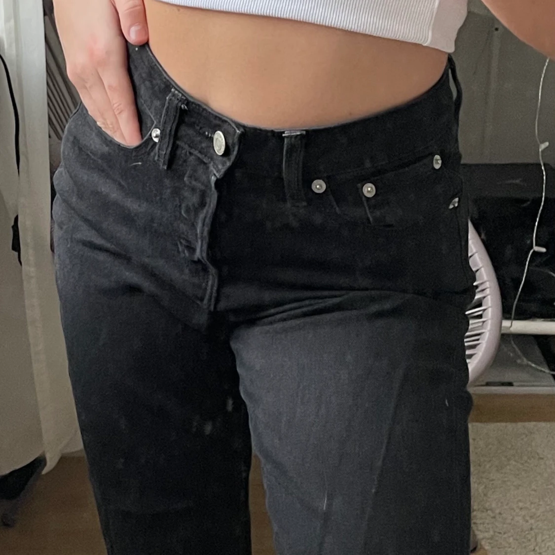 SVARTA MOM JEANS - 91