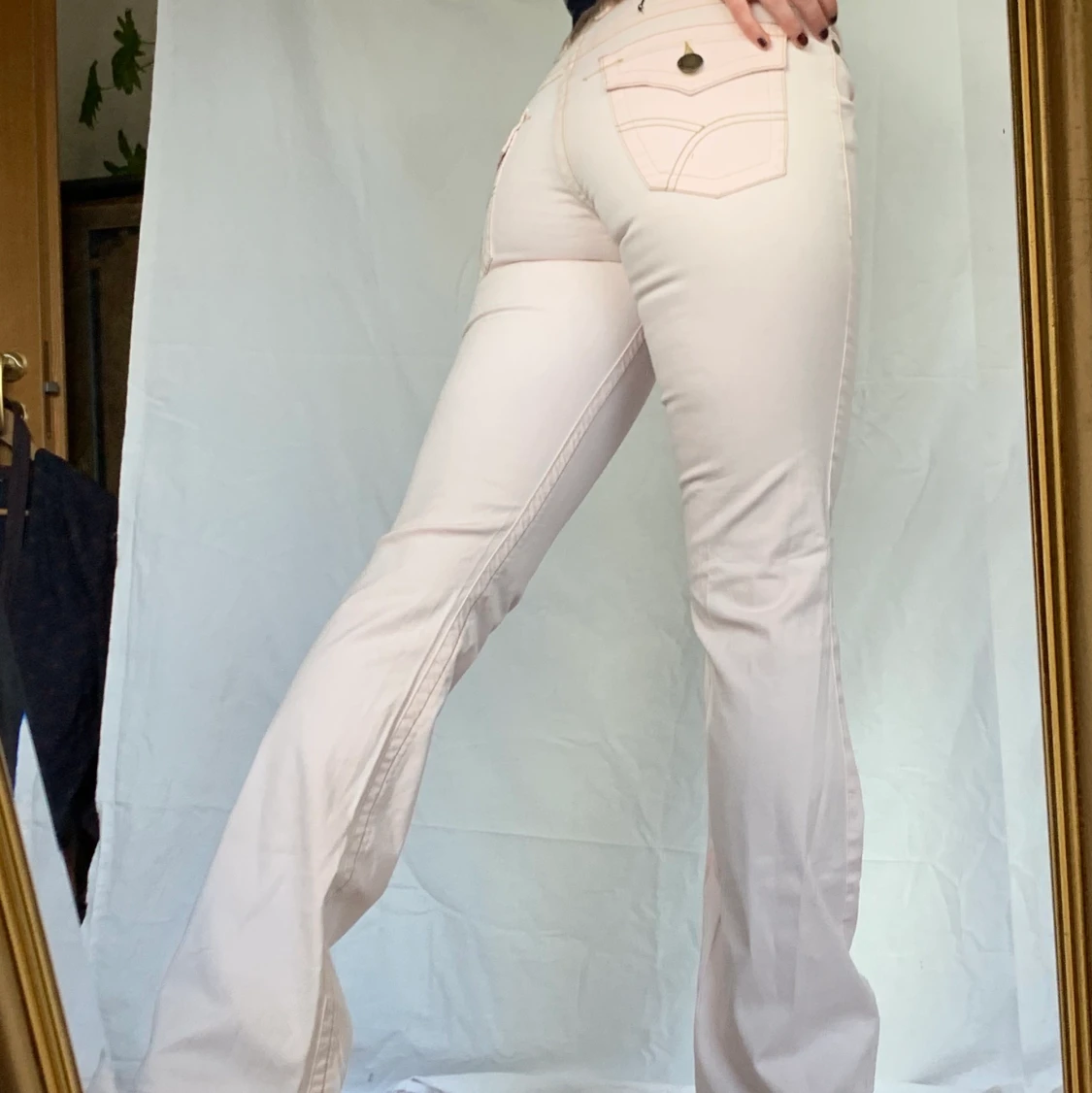 Ljusrosa bootcuts - 90