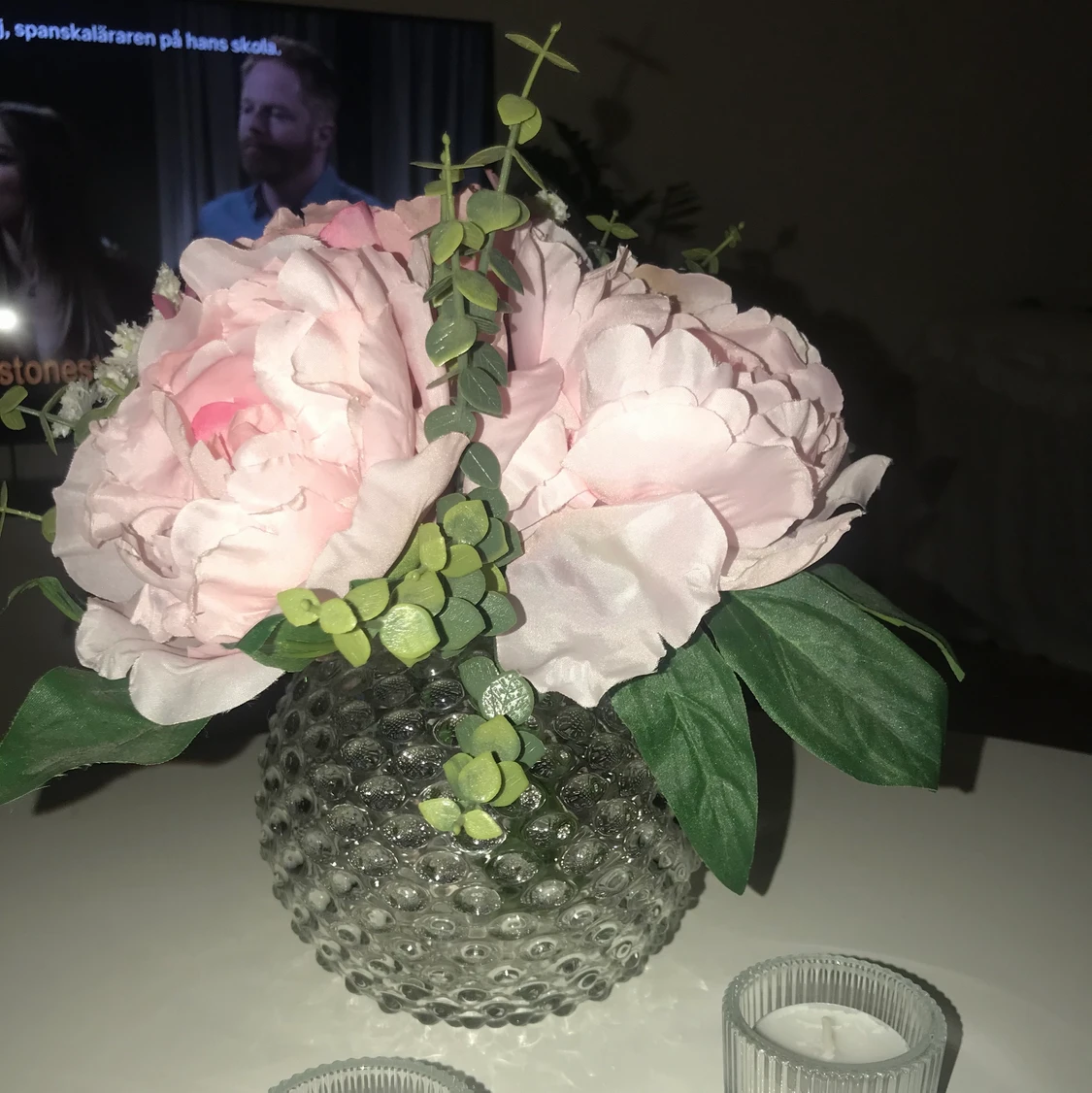 Vas och fejk-bukett - 90