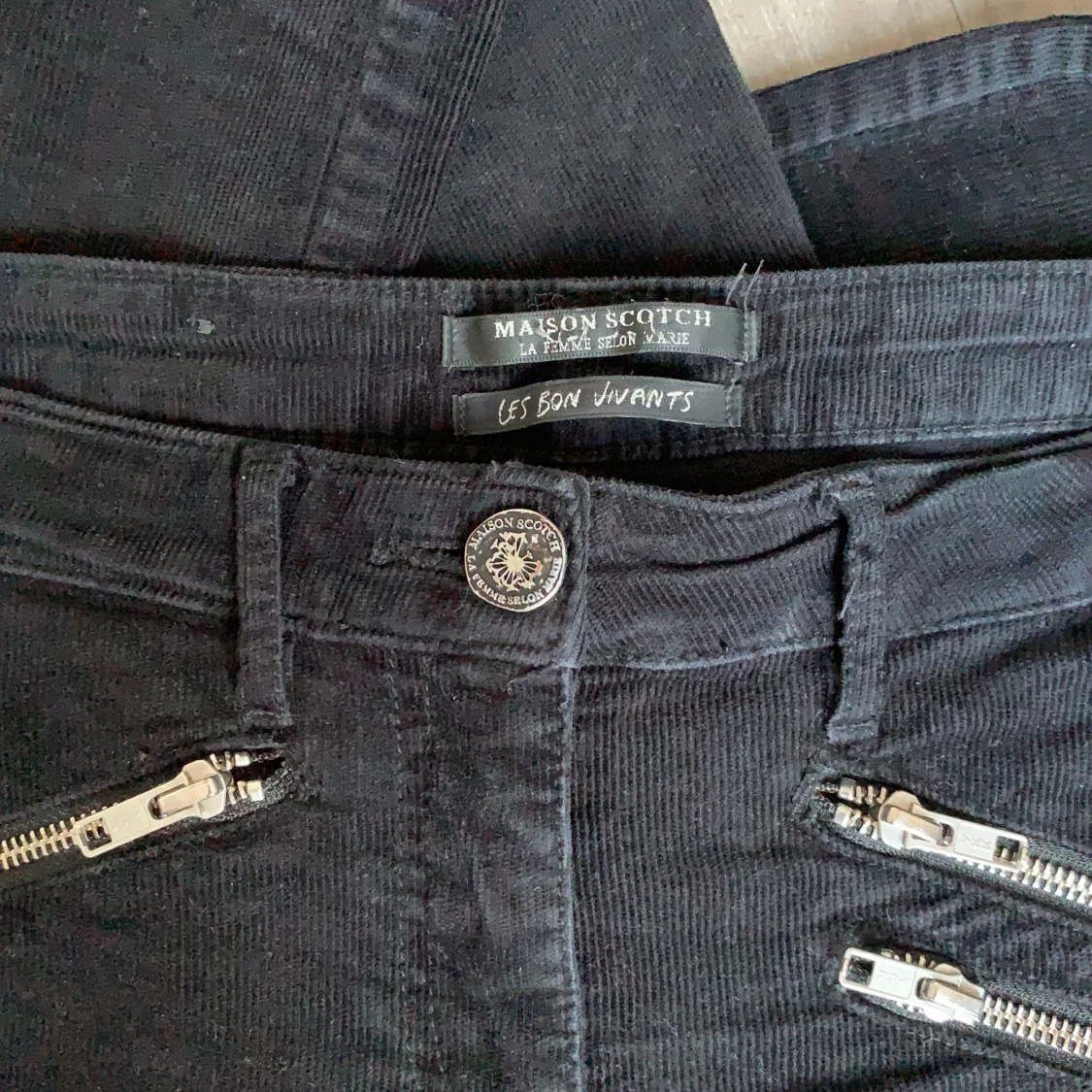 Scotch & Soda Svarta sammets/Manchester jeans - 91