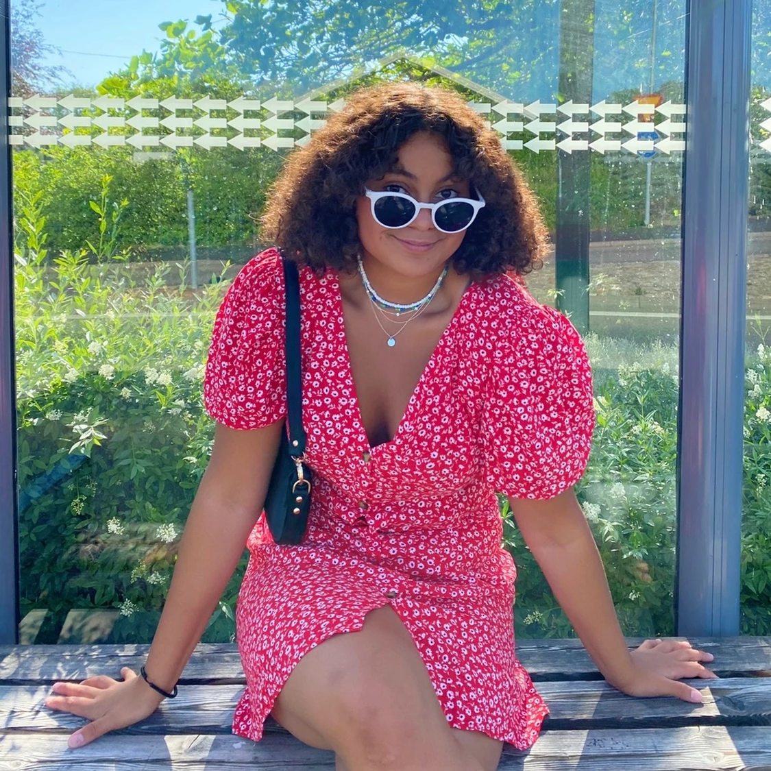 röd sommarklänning 