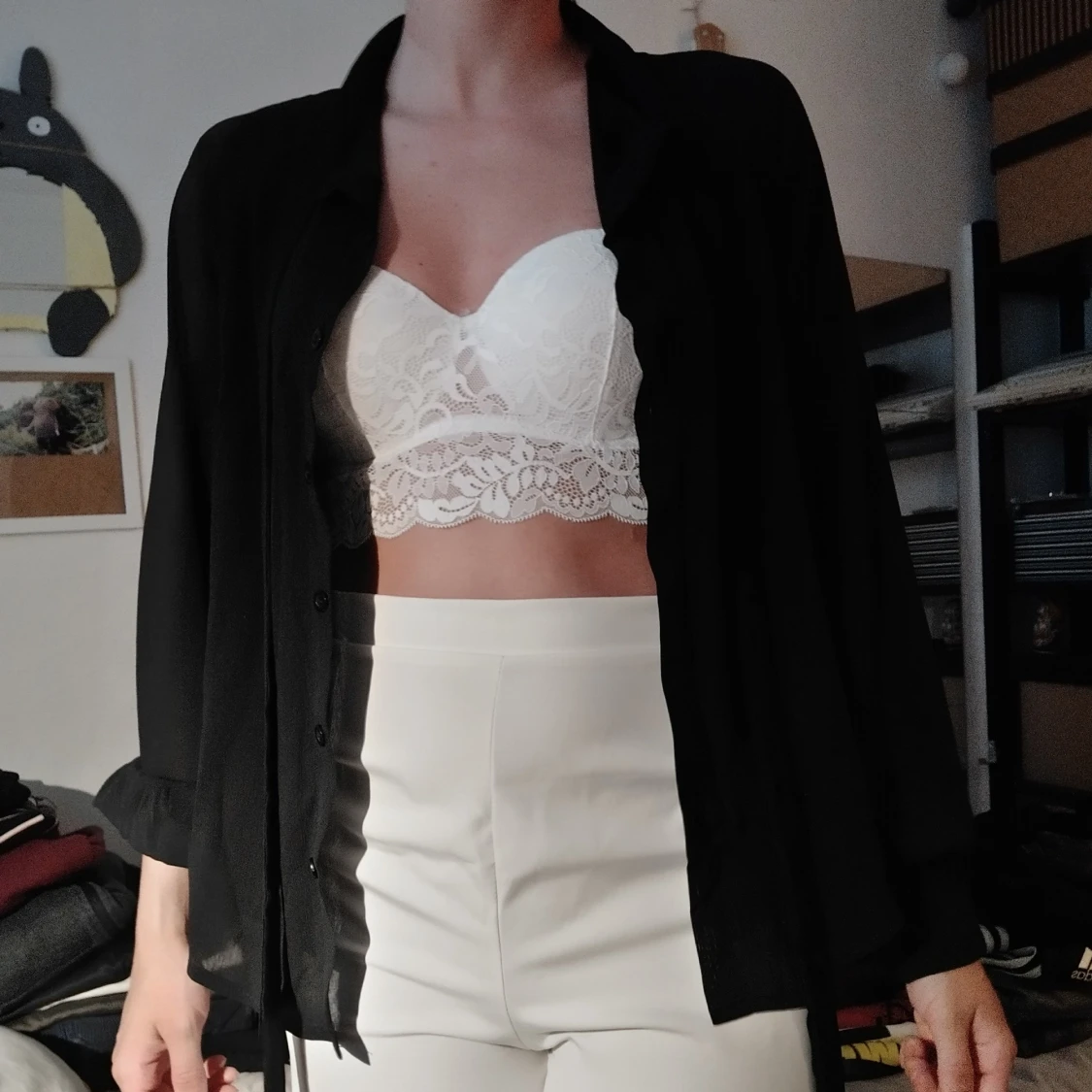 Blus i polyester - 90