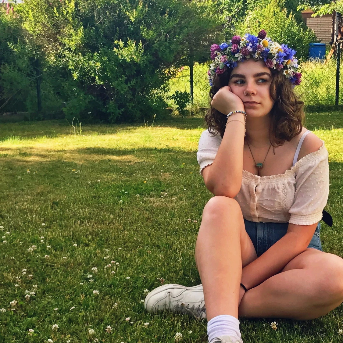 Off white cropptopp - 90