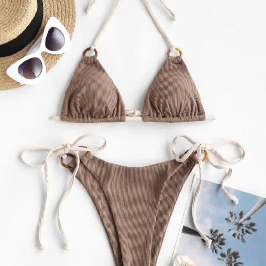 brun bikini från zaful