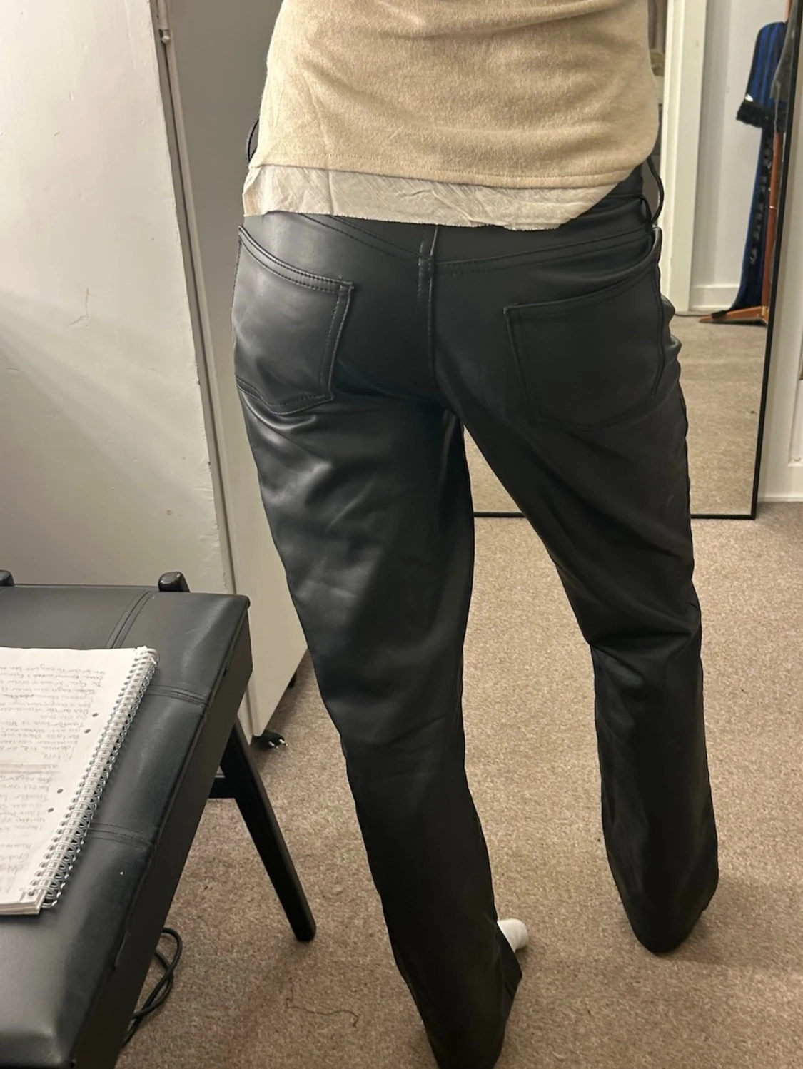 Svarta raka skinnbyxor - 2