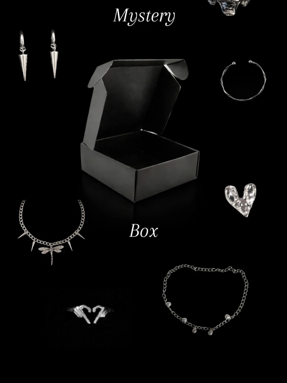 Mystery box med silversmycken