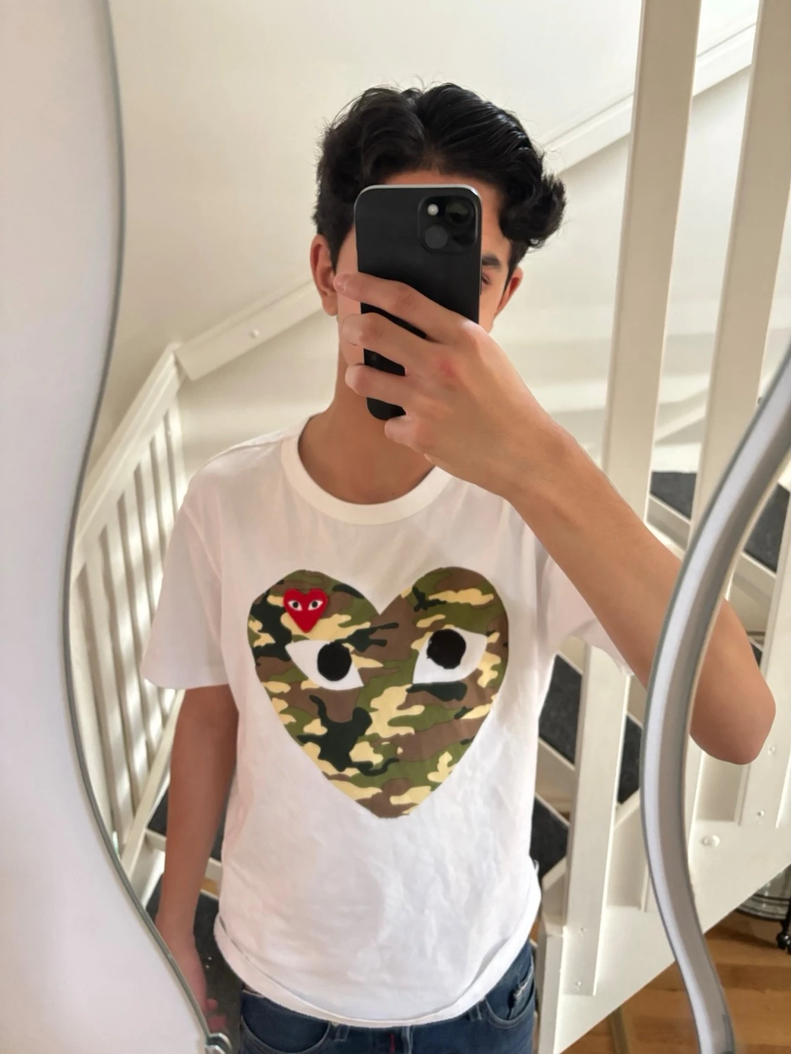 Vit Comme des Garçons Play t-shirt