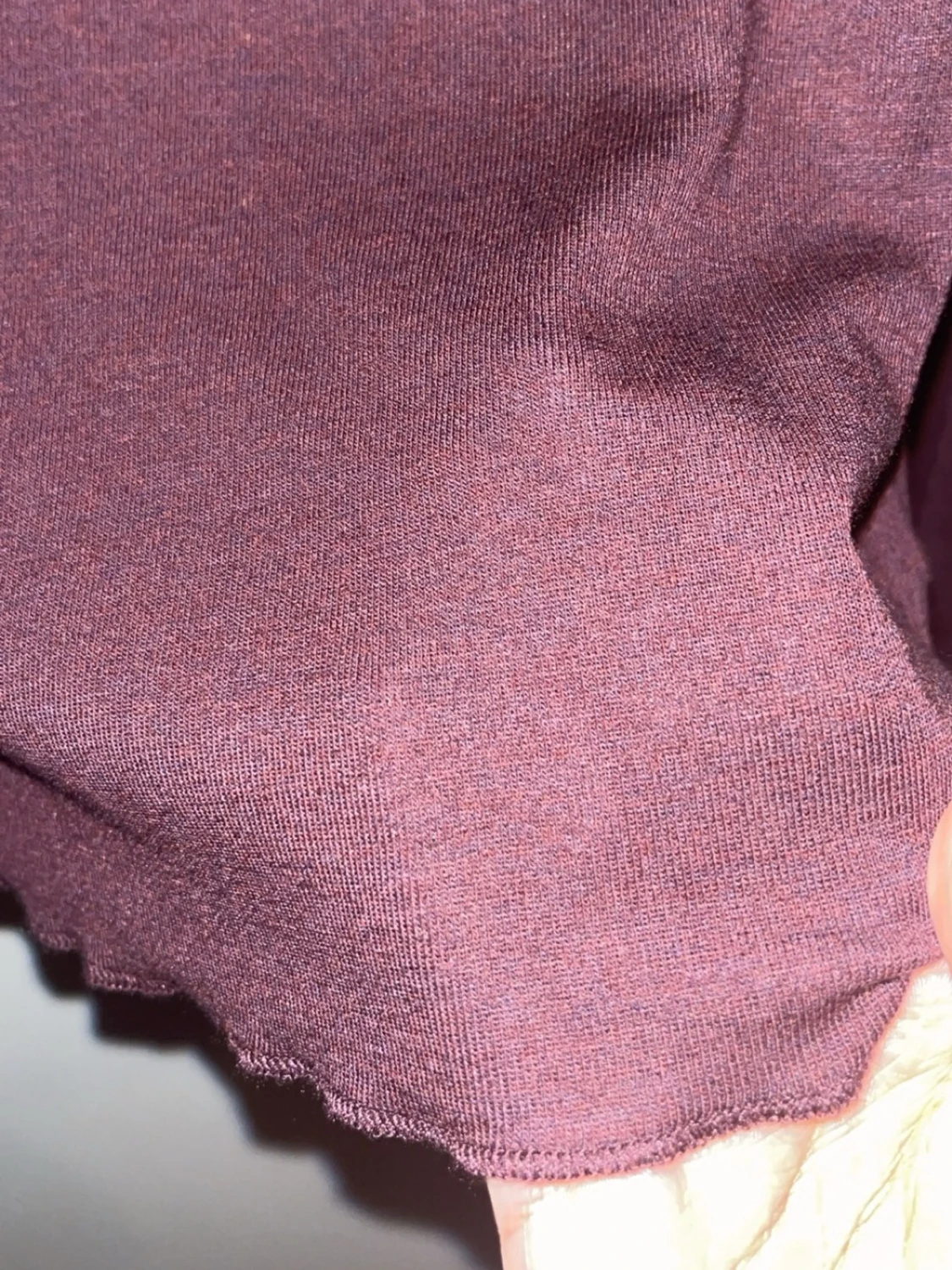 Mörkröd långärmad topp - 1