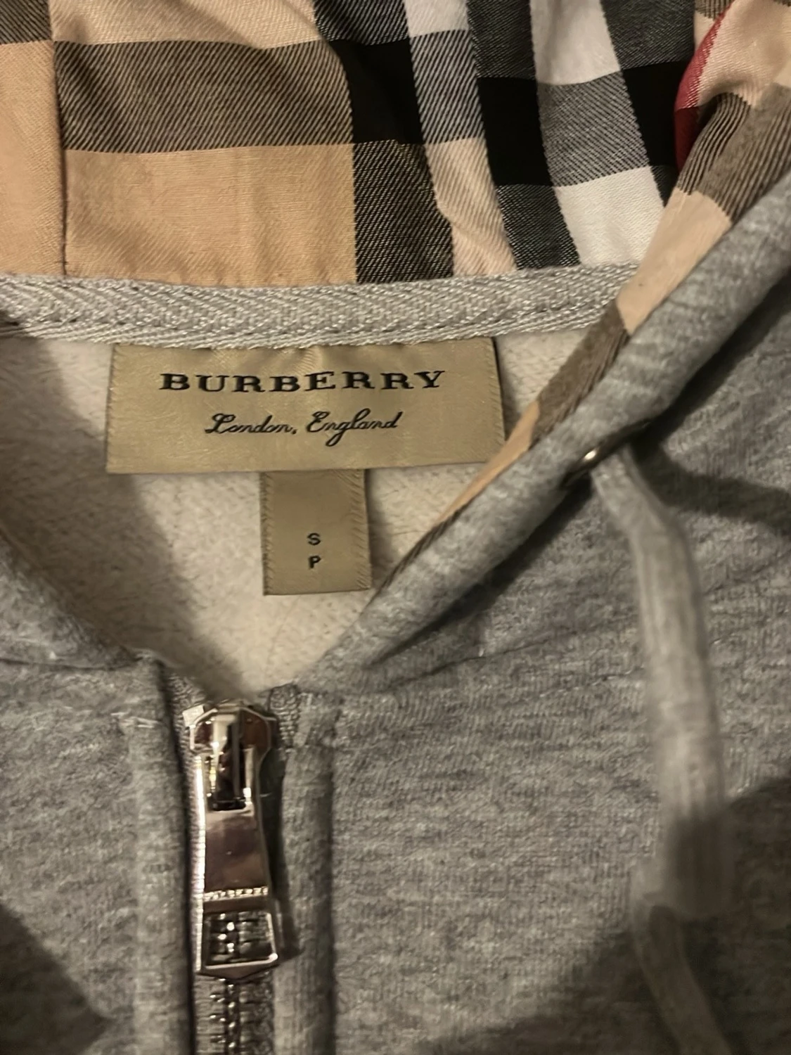 Grå zip hoodie från Burberry - 6