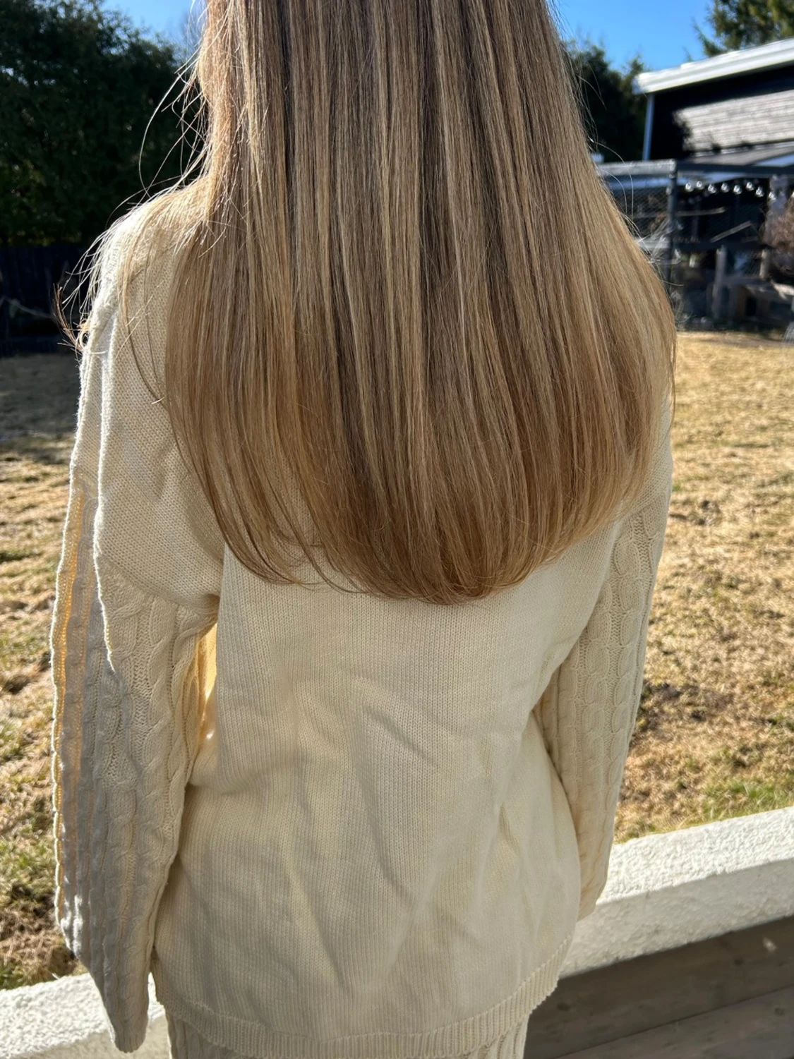 Kabelstickad tröja - 1