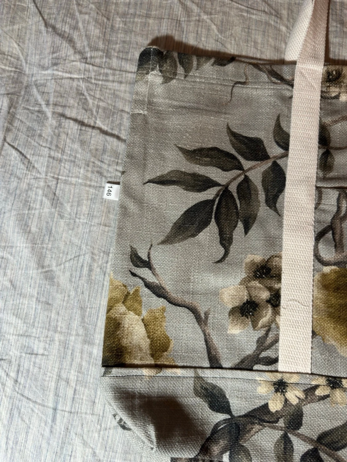 Blommig shoppingväska  - 1