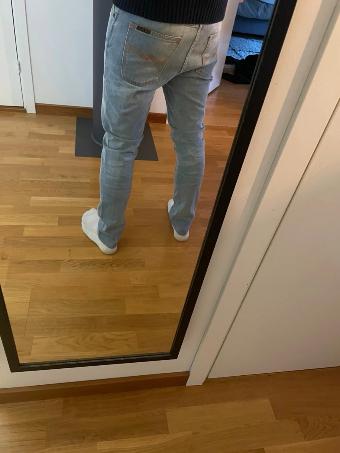 Nudie Jeans Lean Dean Slim Fit | W28 L30 (Uppsydda) | Classic Used Blå - 5