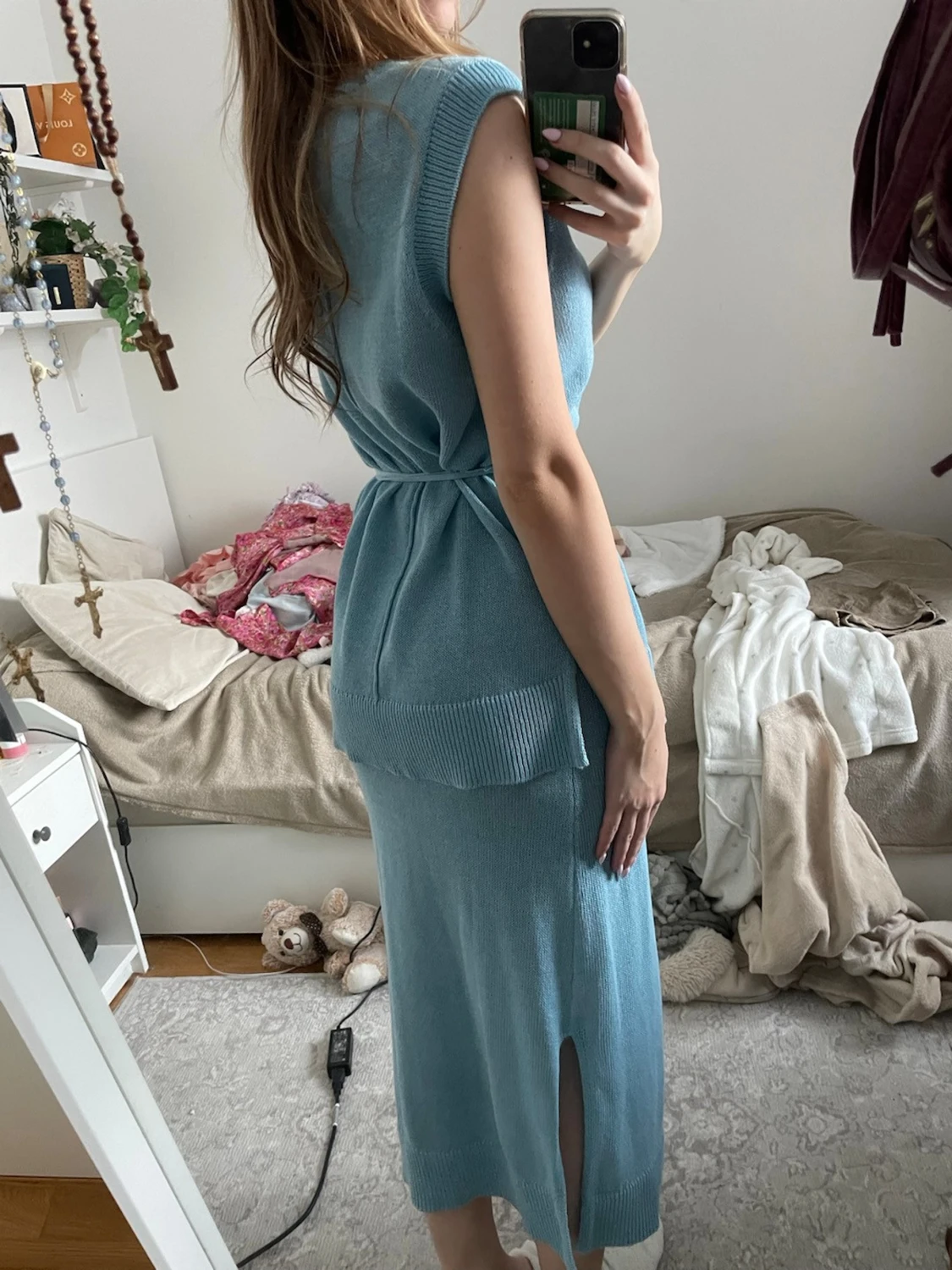 Skit snyggt blått sett  - 1