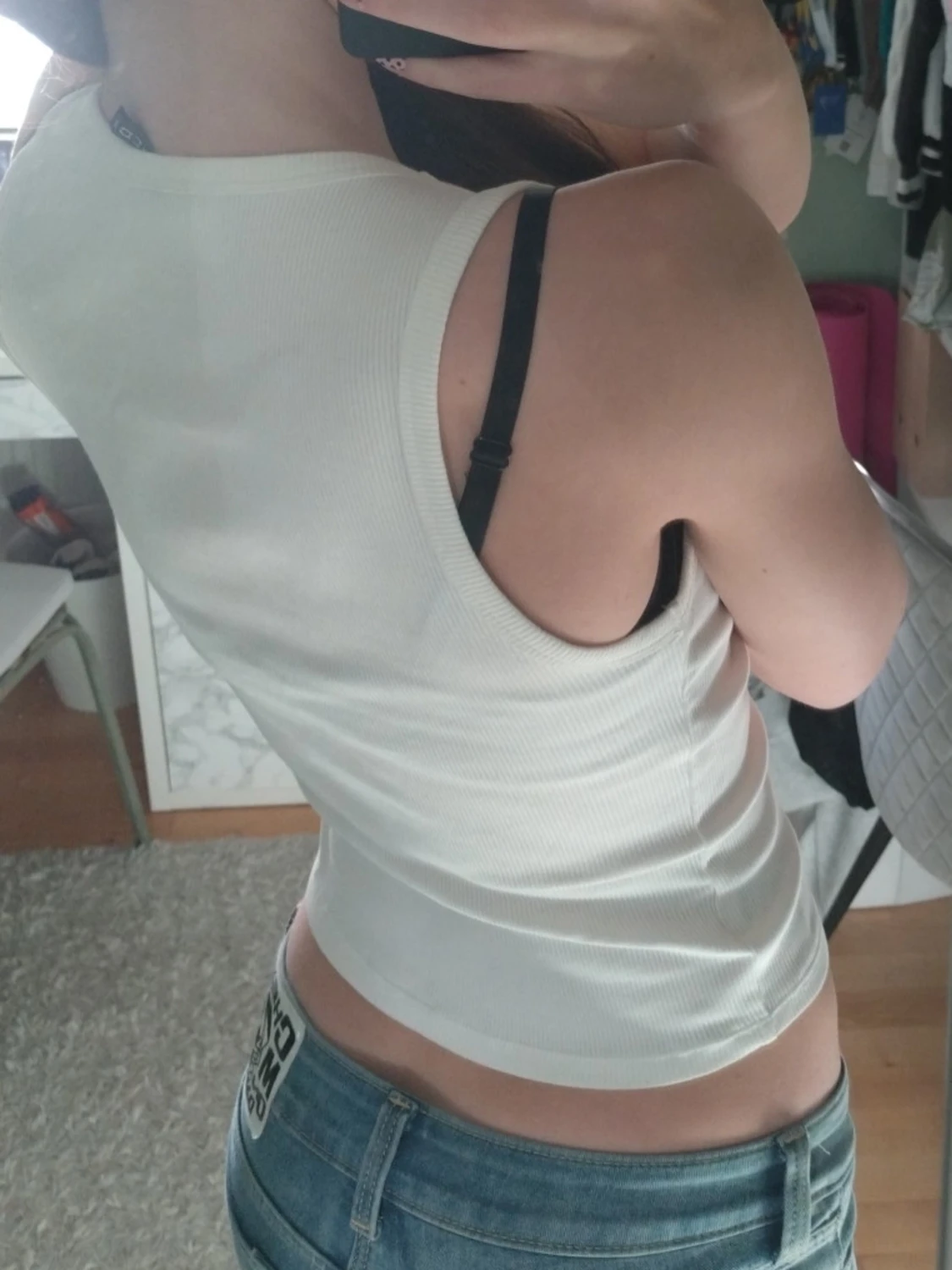 Vit ribbad linnetopp - 2