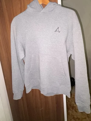 Grå Jordan hoodie med huva - Snygg grå hoodie från Jordan 