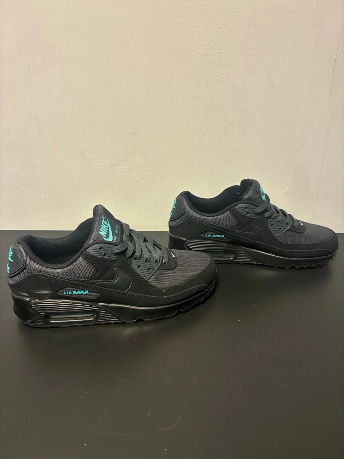 Nike Air Max 90 svart/turkos sneakers - 1