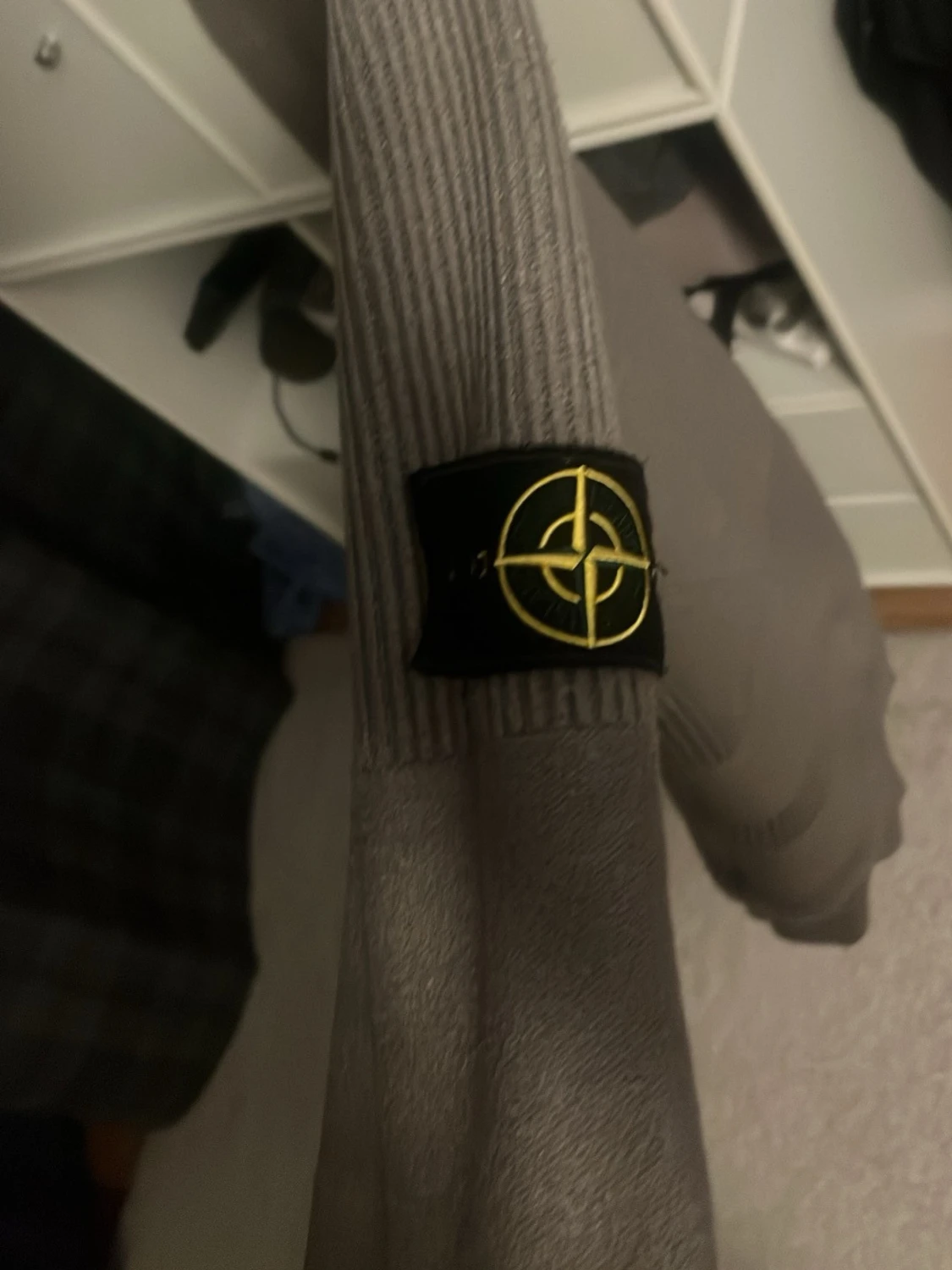 Grå stickad tröja Stone Island - 3
