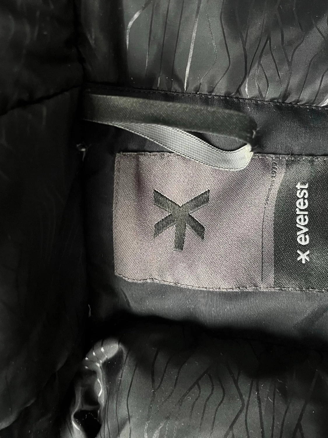 Svart vindjacka/vinterjacka fodrad  med huva - 2