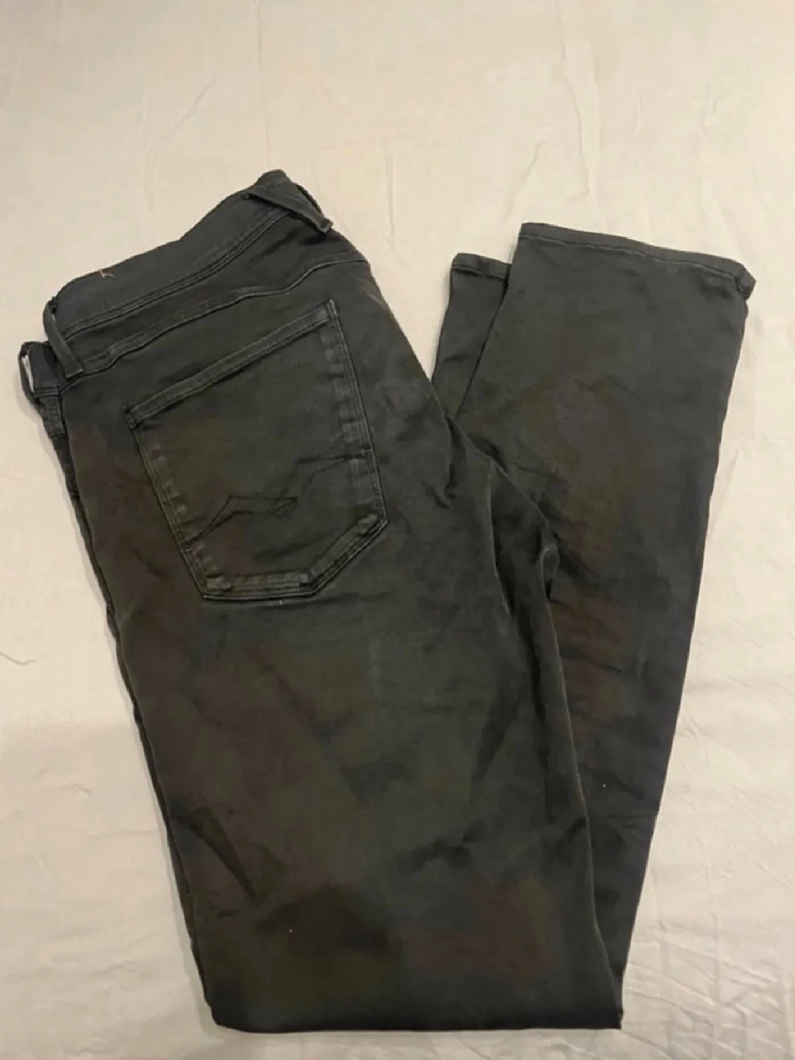 Svarta slim fit Replay jeans
