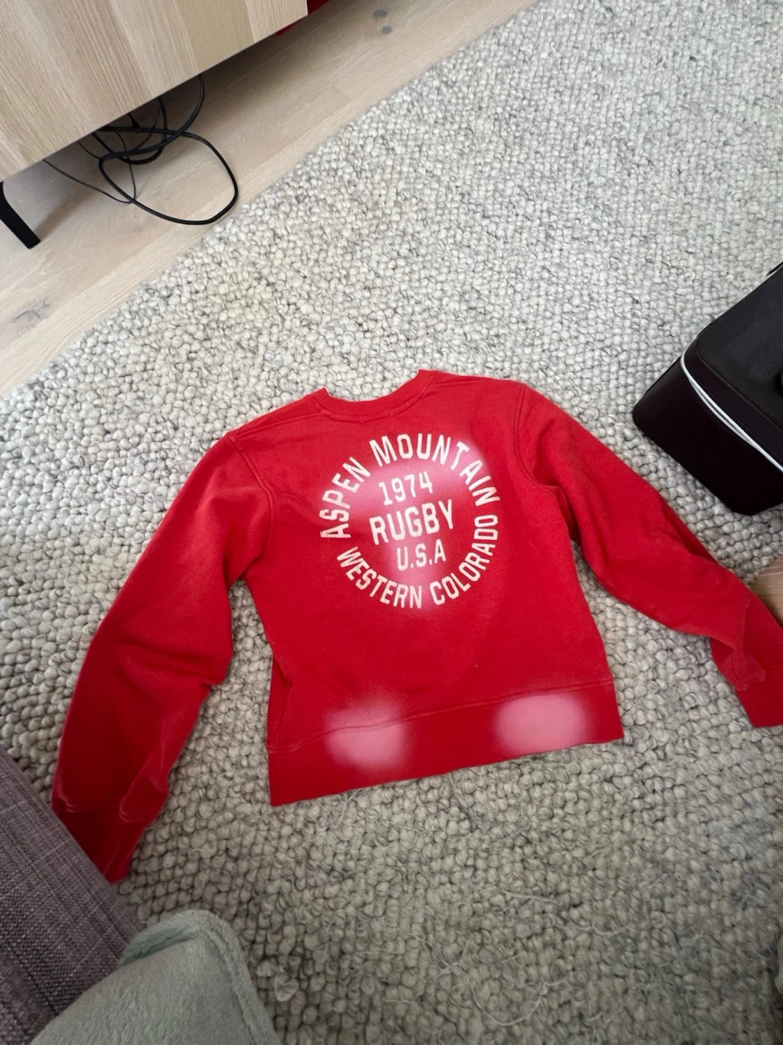 Röd sweatshirt Aspen Mountain - 1