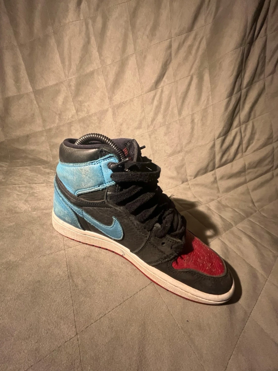 Nike Air Jordan 1 High svart/röd/blå - 2